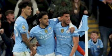 Manchester City Menang Tipis 2-1 atas Aston Villa di Liga Inggris. (fFoto/Internet).